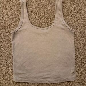 Vuori Light Beige Cropped Tank